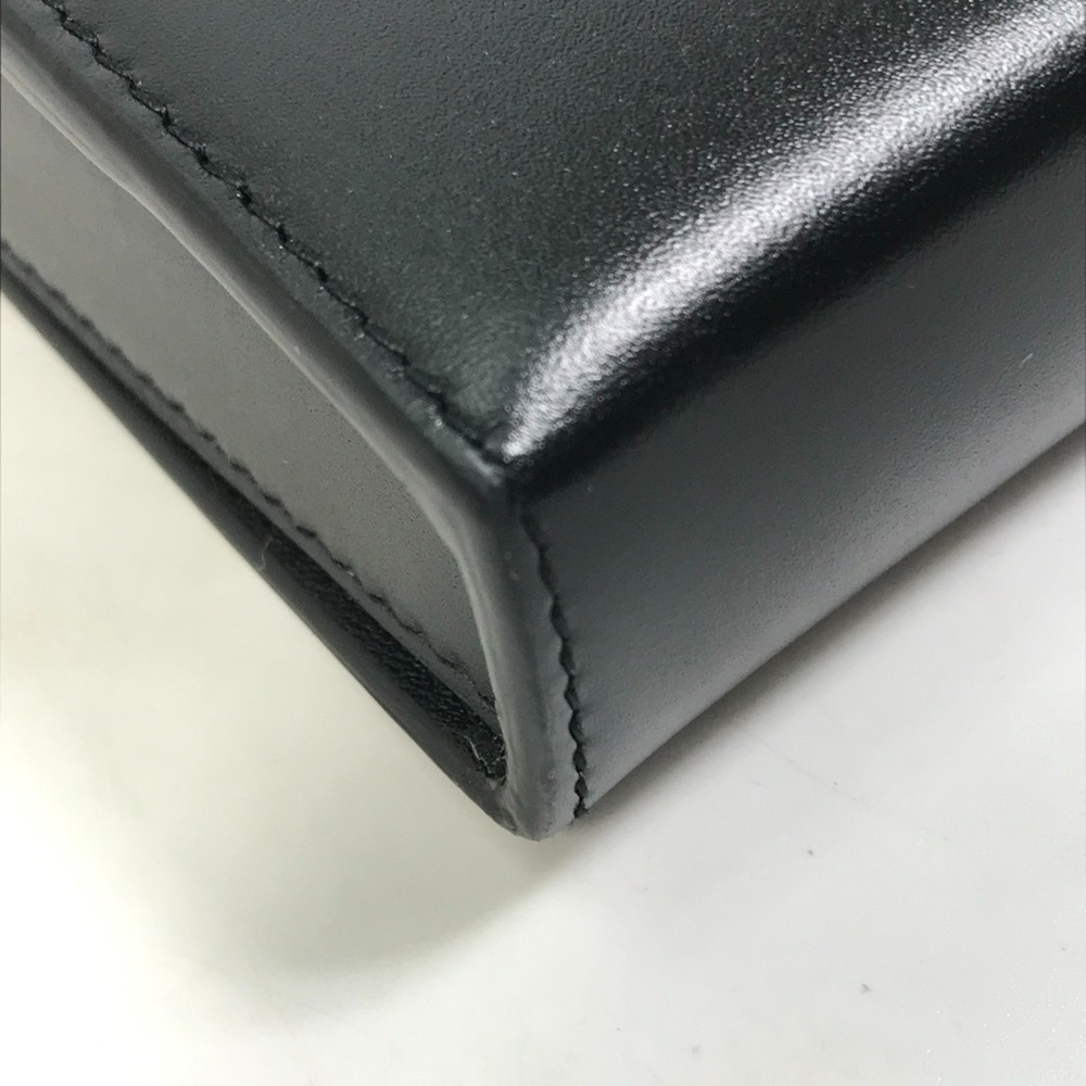 CHRISTIAN DIOR Black Leather Pochette Shoulder Bag - Picture 7 of 16